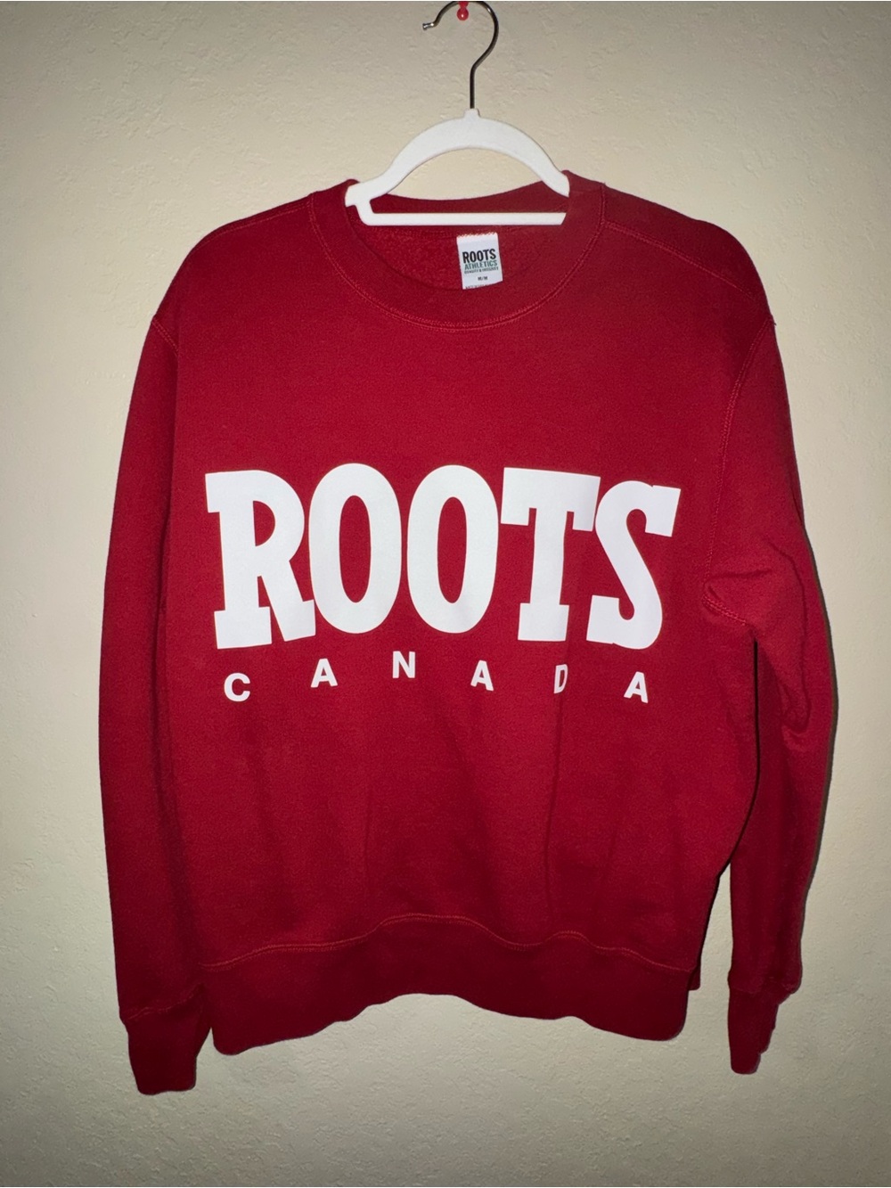 Roots Spellout Vintage Crewneck Sweatshirt M